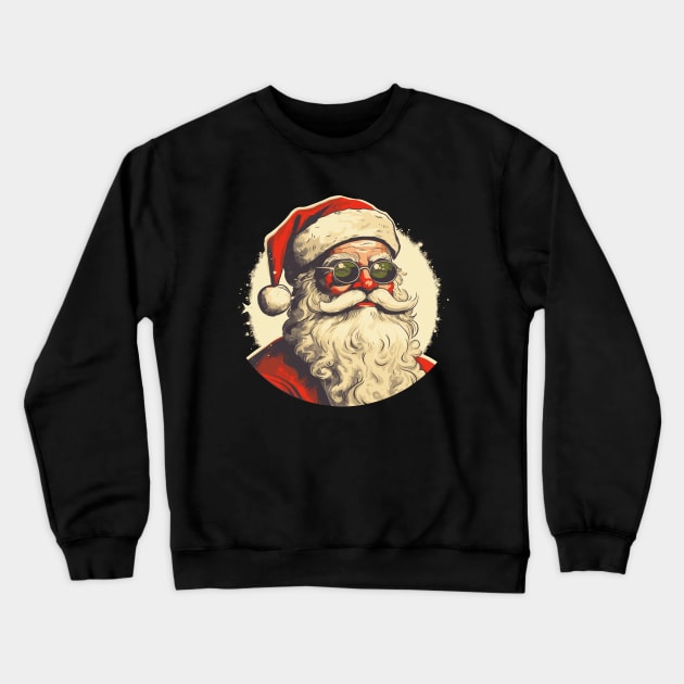 Groovy Santa Claus Crewneck Sweatshirt by eighttwentythreetees